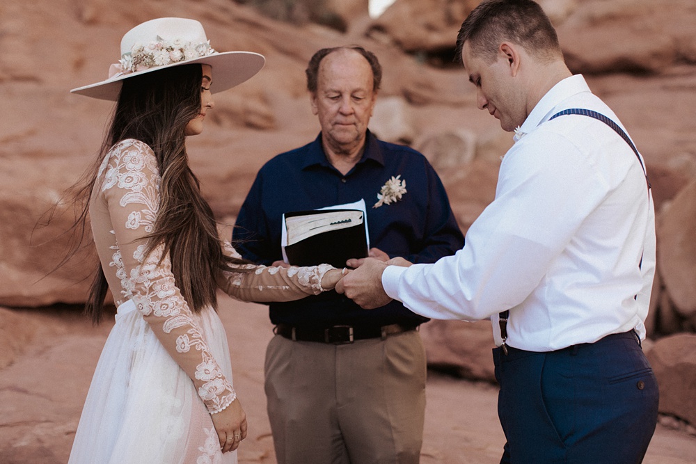 Charlotte Wedding Photography | Exchanging Rings