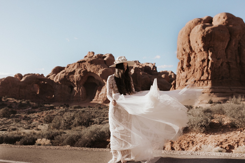 Charlotte Wedding Photography | Windy dress